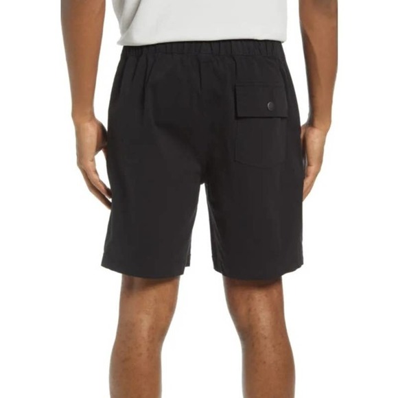 NWT Treasure and Bond Men's Black Elastic Waist Shorts w/ Snap - Size XL- NWT - Picture 2 of 15
